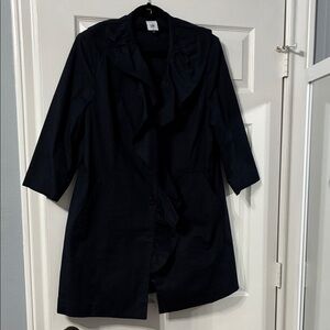 CAbi Pose Jacket - Navy Blue Trench Coat